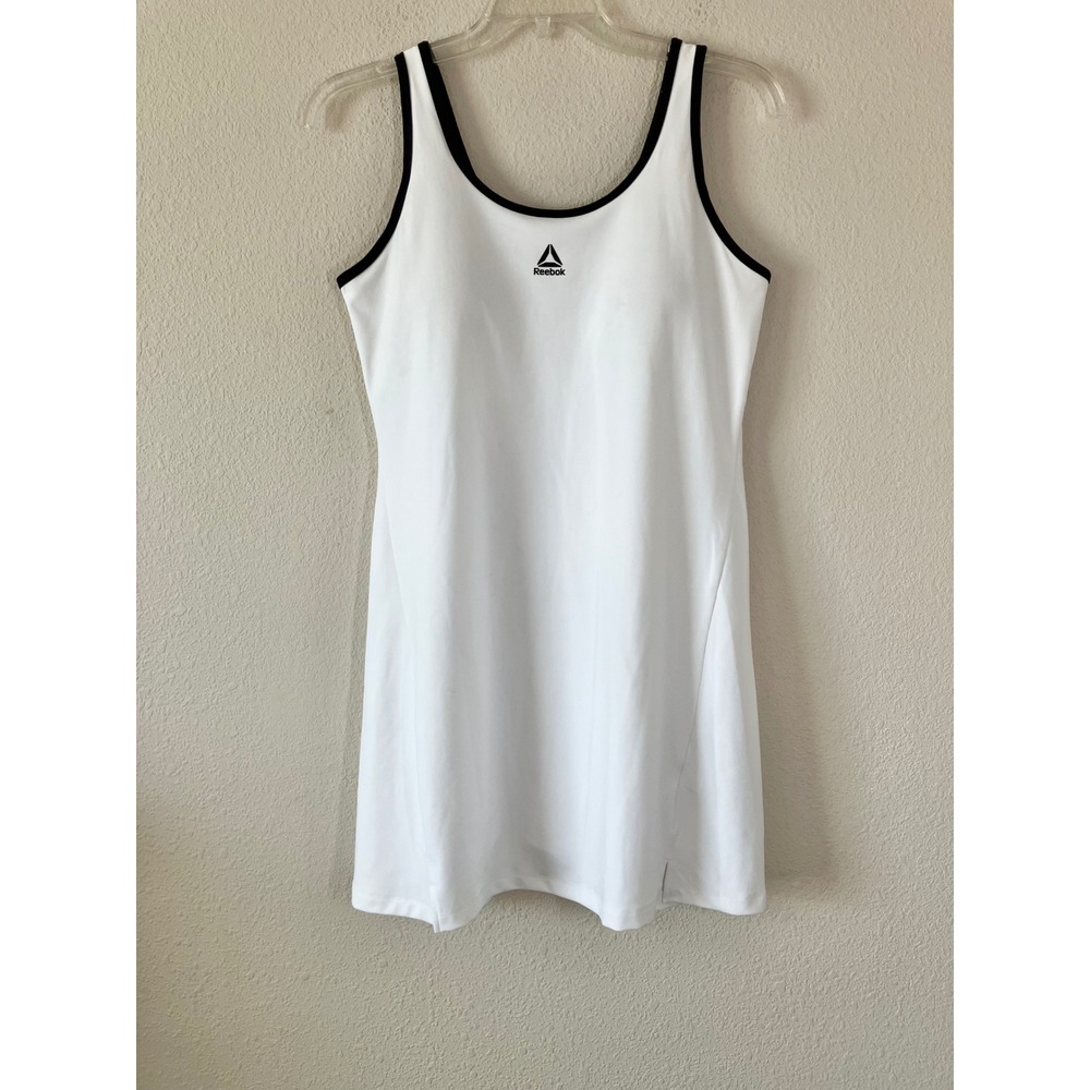 REEBOK Tennis Dress L Skort Lining Built-in Bra Athletic Golf Resort White
